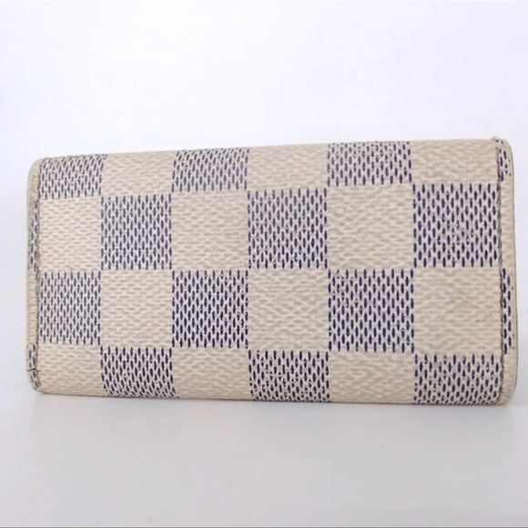 AUTH LOUIS VUITTON Damier Azul Leather Key Case Holder - Picture 4 of 11